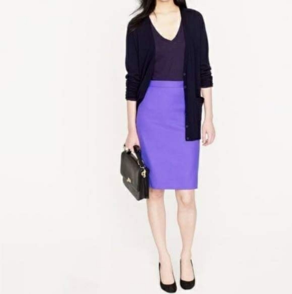 J. Crew No 2 Cotton Pencil Skirt - Picture 1 of 4